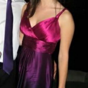 🎉HP🎉 Beautiful ombre dress Ann Taylor pink silk